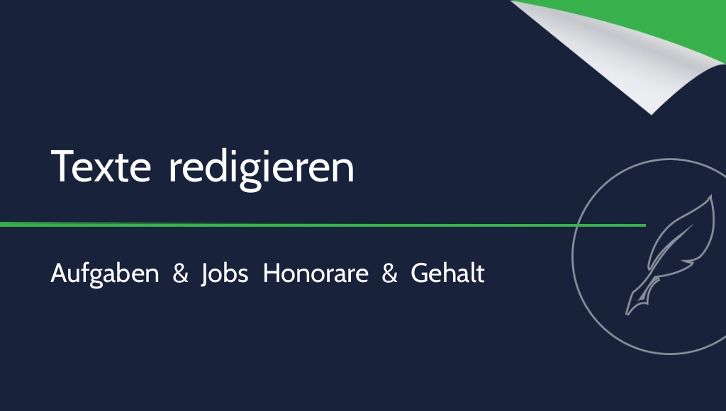 Texte redigieren: Lohnt sich der Job?